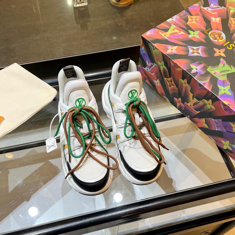 Louis Vuitton Women's LV Archlight Sneaker White And Green For Women LV - Soul Replicas