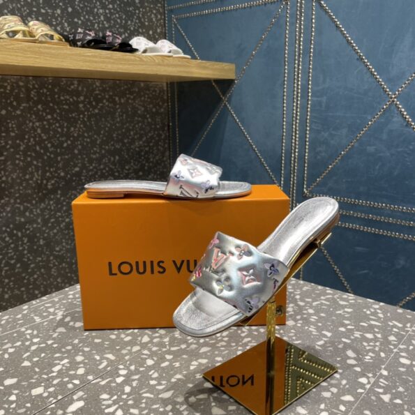 Louis Vuitton Women's Revival Flat Mule Sliver For Women LV 1AAOVA - Soul Replicas