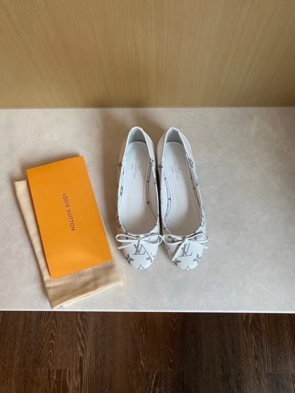 Louis Vuitton Women's Joy Ballerina White For Women LV - Soul Replicas