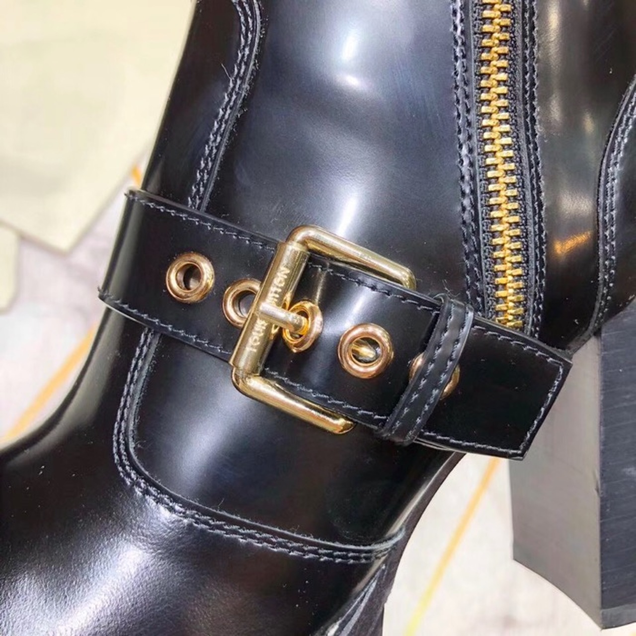 Louis Vuitton Star Trail Ankle Buckle Boot Black For Women LV - Soul Replicas