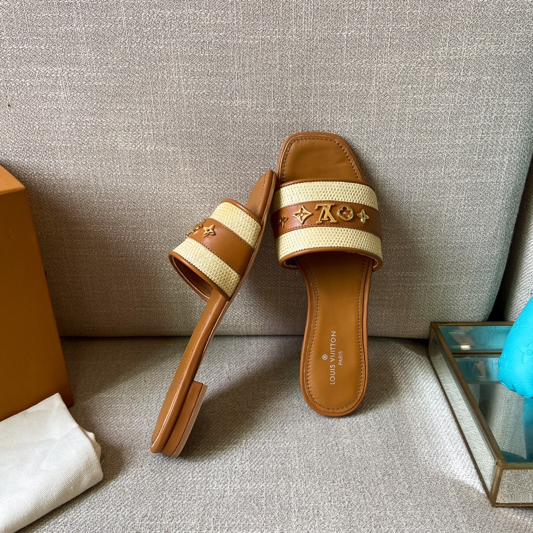 Louis Vuitton Women's Lock It Mule Brown For Women LV - Soul Replicas