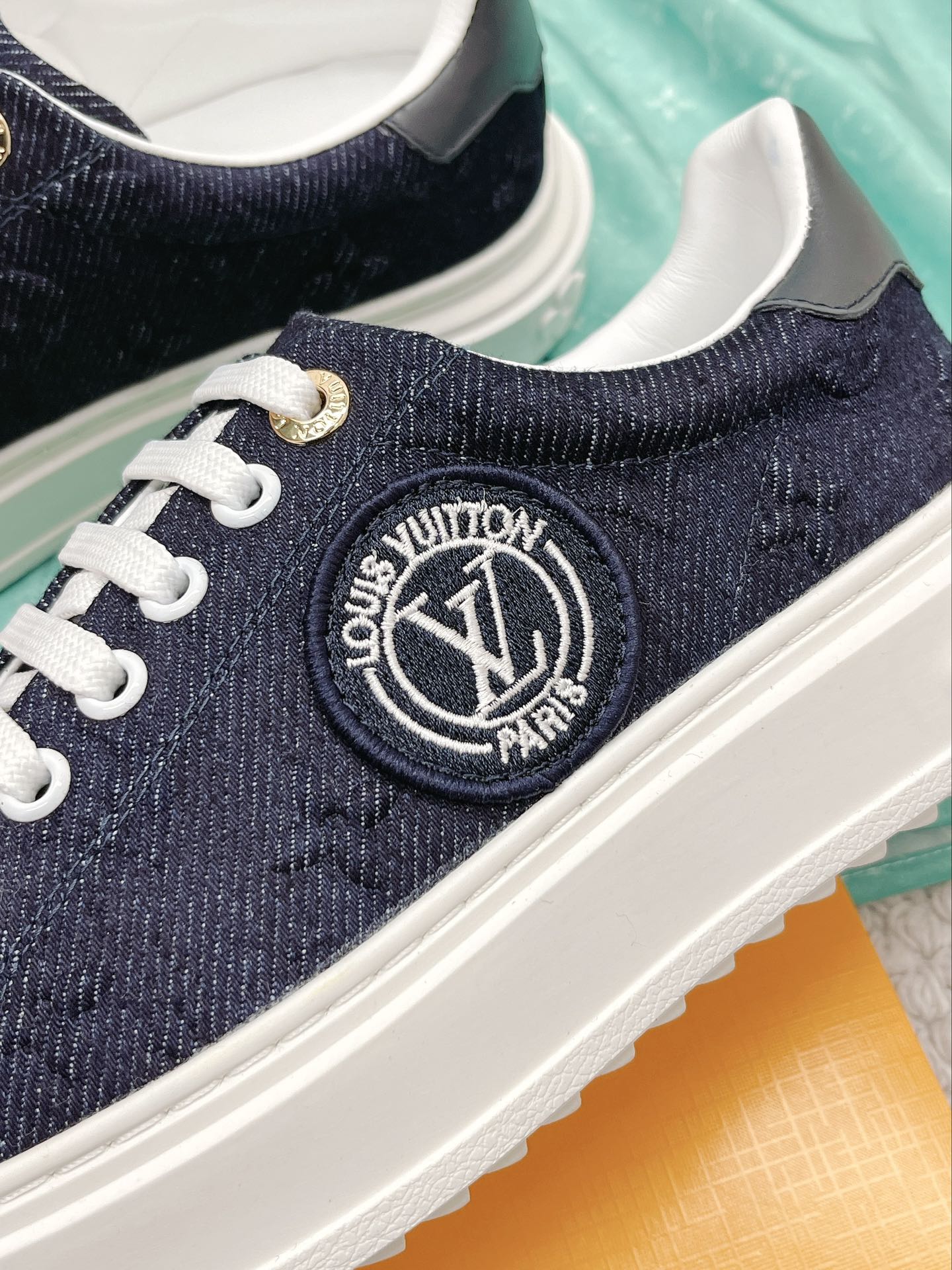 Louis Vuitton Women's Time Out Sneaker Blue For Women LV 1AADMG - Soul Replicas