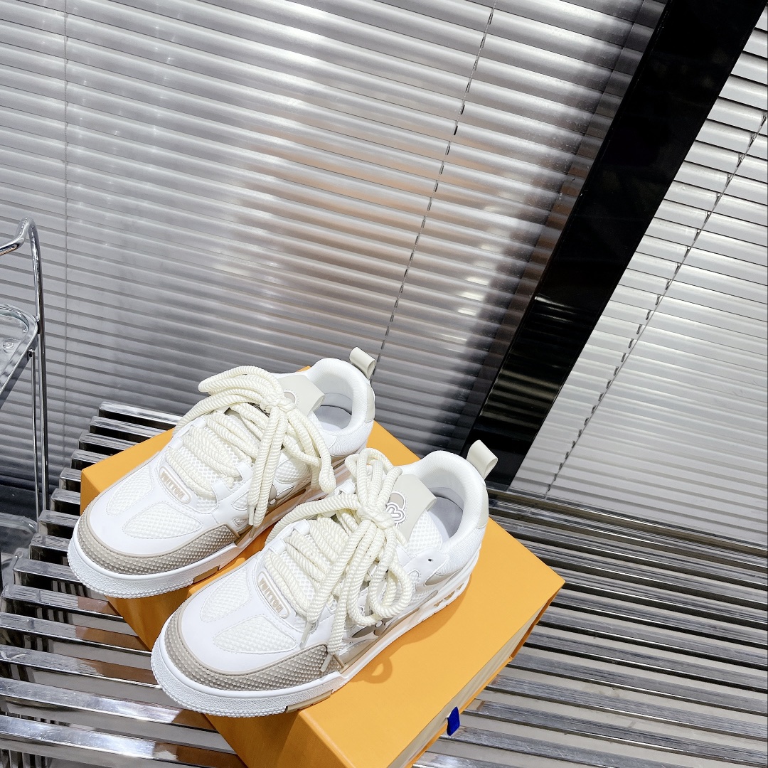 Louis Vuitton Women's Skate Sneakers Beige For Women LV - Soul Replicas