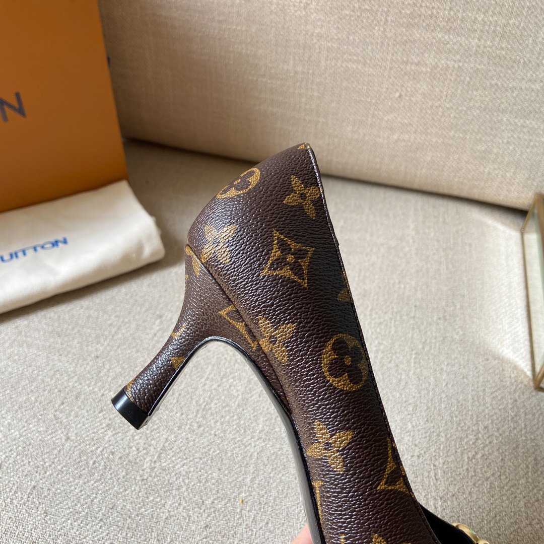 Louis Vuitton Women's Rotary Pump Cacao Brown For Women LV - Soul Replicas