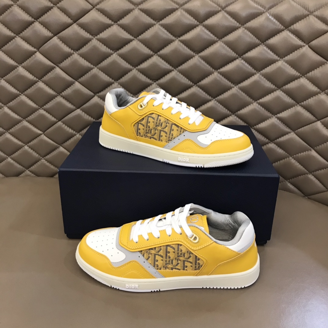 Christian Dior B27 Low-Top Sneaker Yellow For Men CD  - Soul Replicas