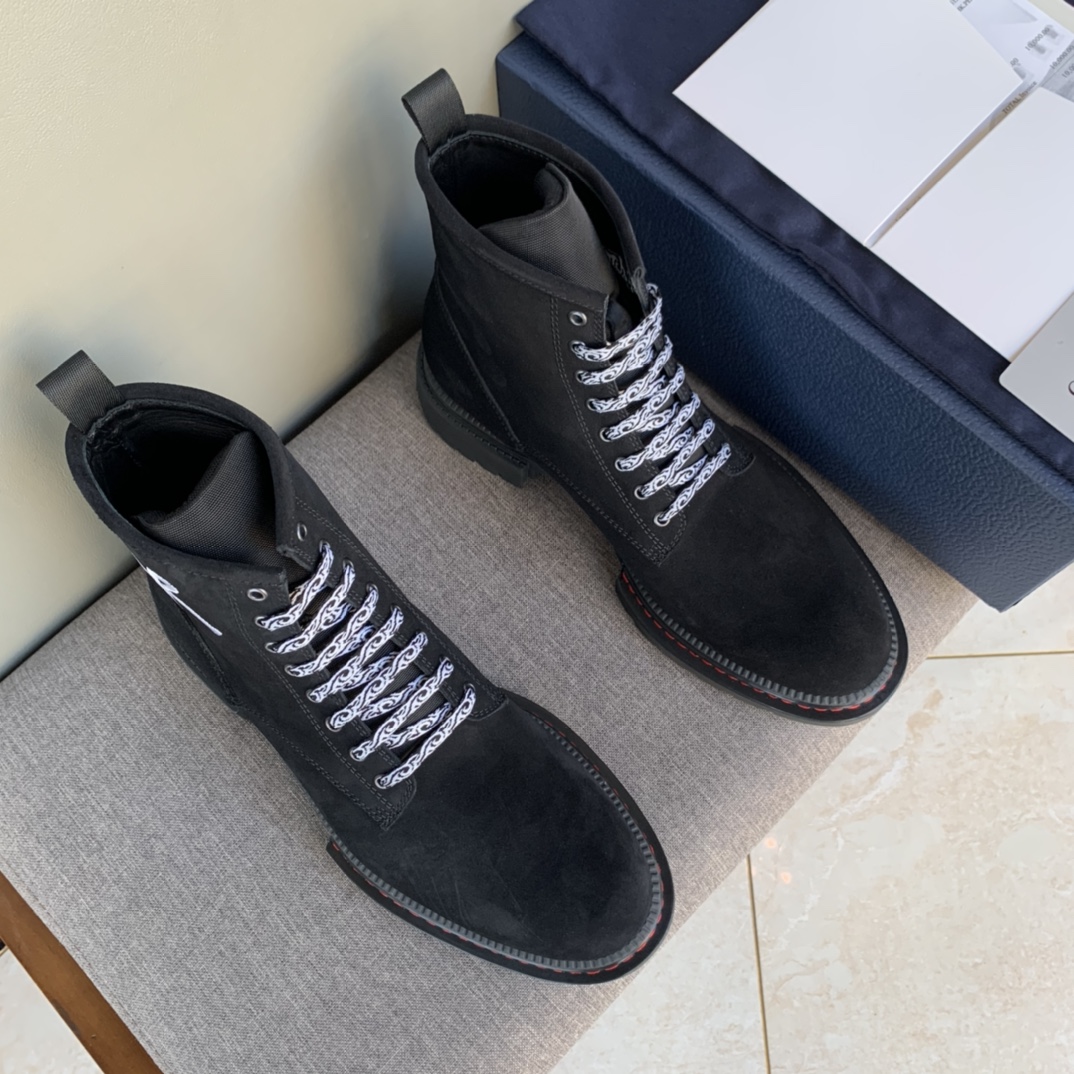 Christian Dior Ankle Boot Black For Men CD - Soul Replicas