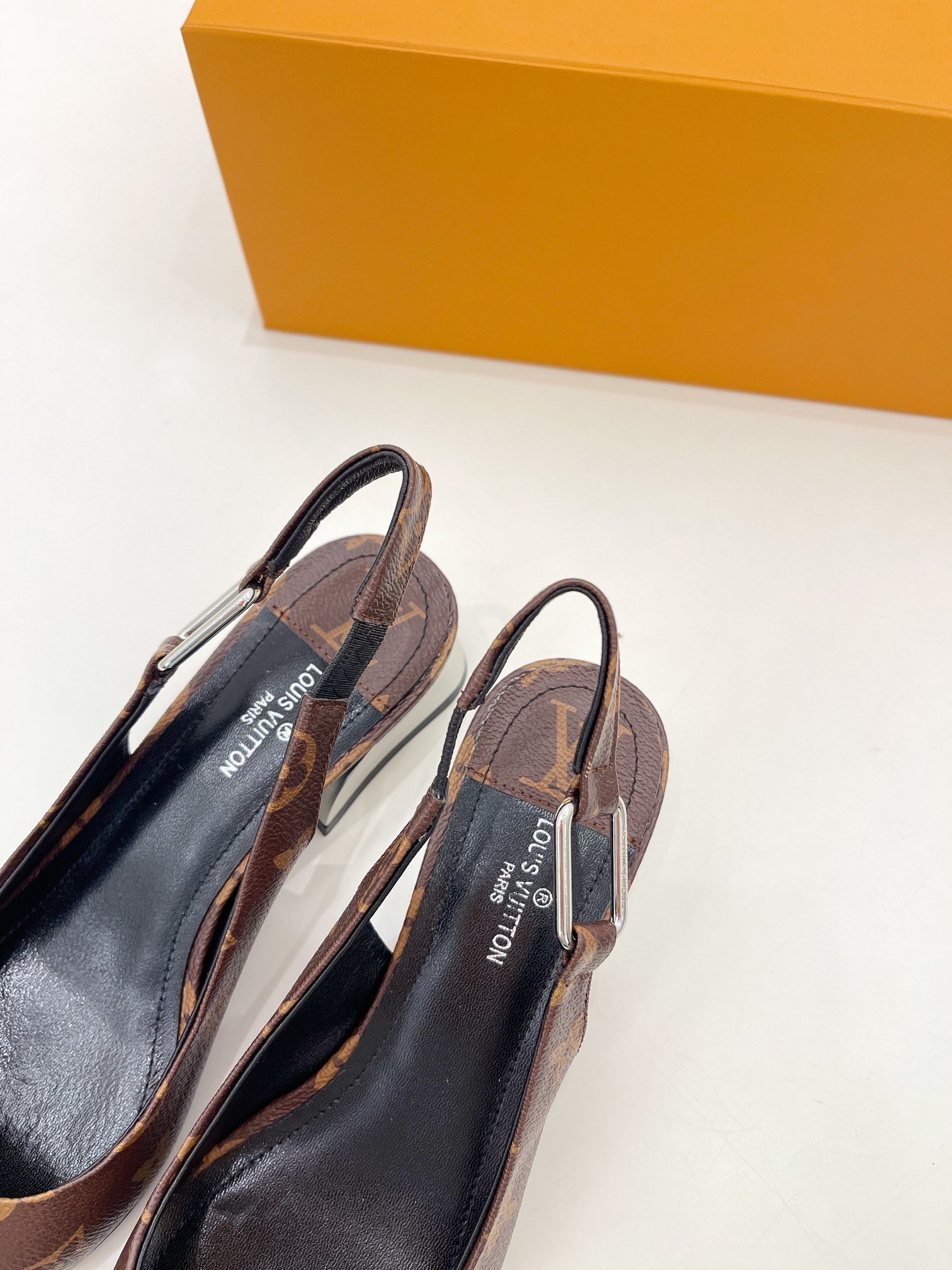 Louis Vuitton Magnetic Slingback Pump Brown For Women LV - Soul Replicas