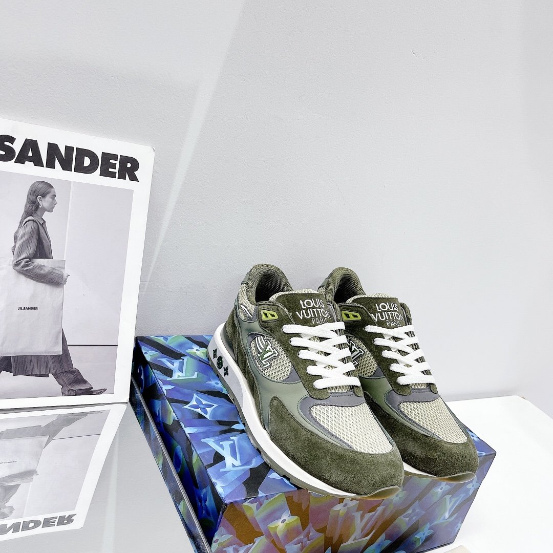 Louis Vuitton Run Away Sneaker Monogram Material Brown For Women LV - Soul Replicas