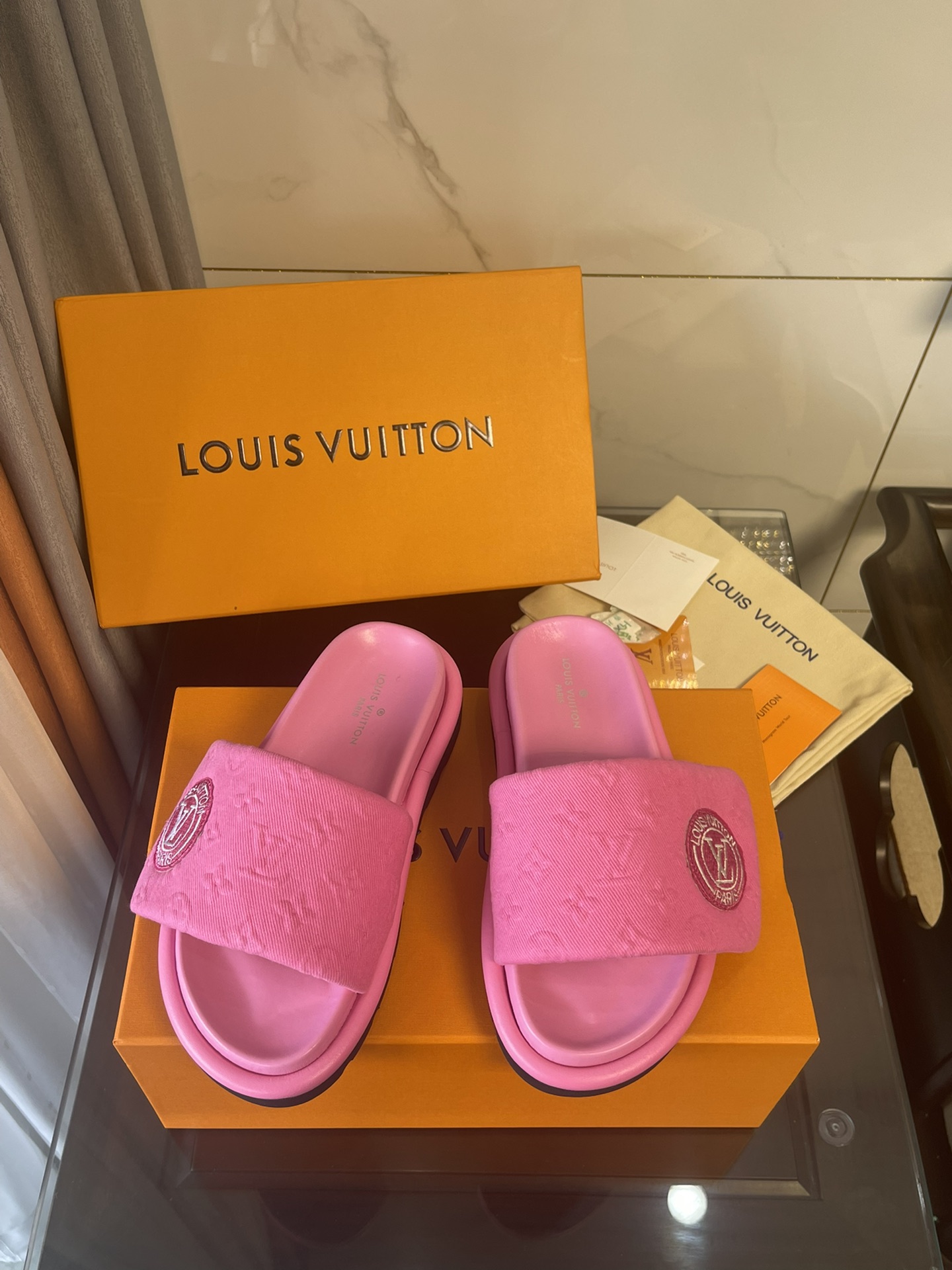 Louis Vuitton Women's Pool Pillow Comfort Mule Pink For Women LV - Soul Replicas