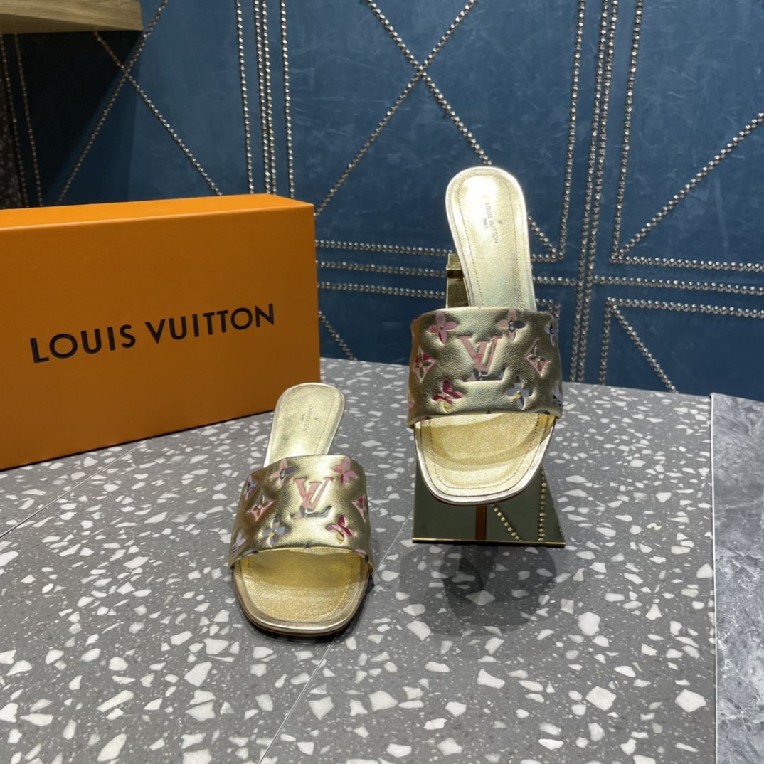 Louis Vuitton Women's Revival Mule Gold For Women LV - Soul Replicas