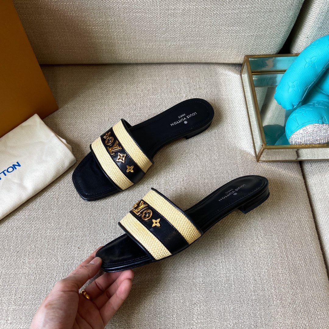 Louis Vuitton Women's Lock It Mule Black For Women LV - Soul Replicas