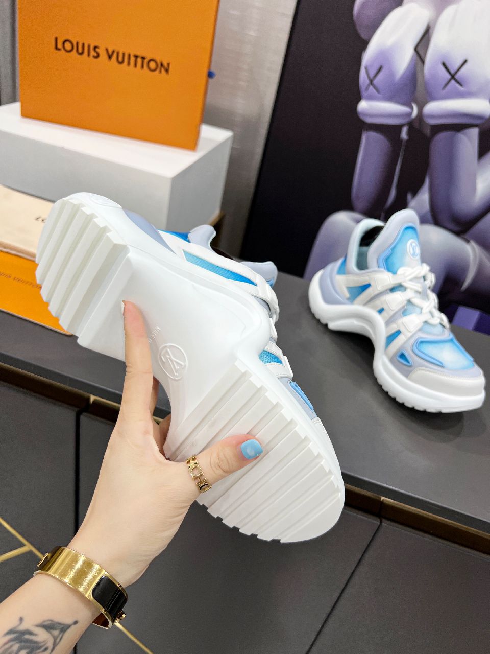 Louis Vuitton Women's LV Archlight Sneaker Blue For Women LV 1A9RVB - Soul Replicas