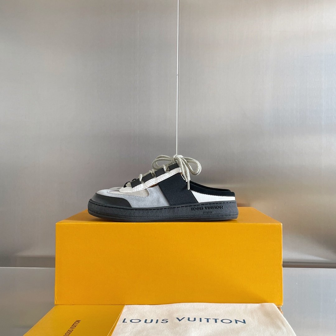 Louis Vuitton Women's Lous Sneakers Black For Women LV - Soul Replicas