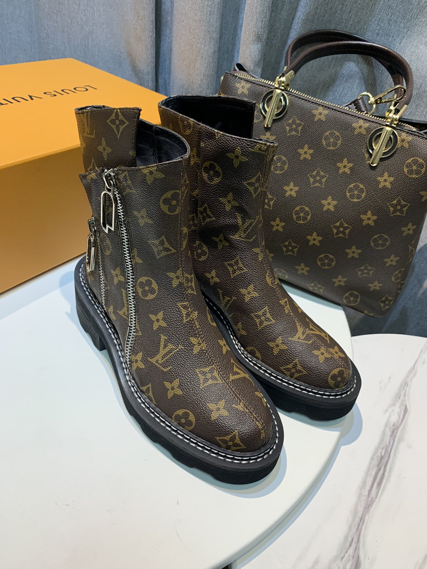 Louis Vuitton Women's Brand Boot Brown For Women LV - Soul Replicas