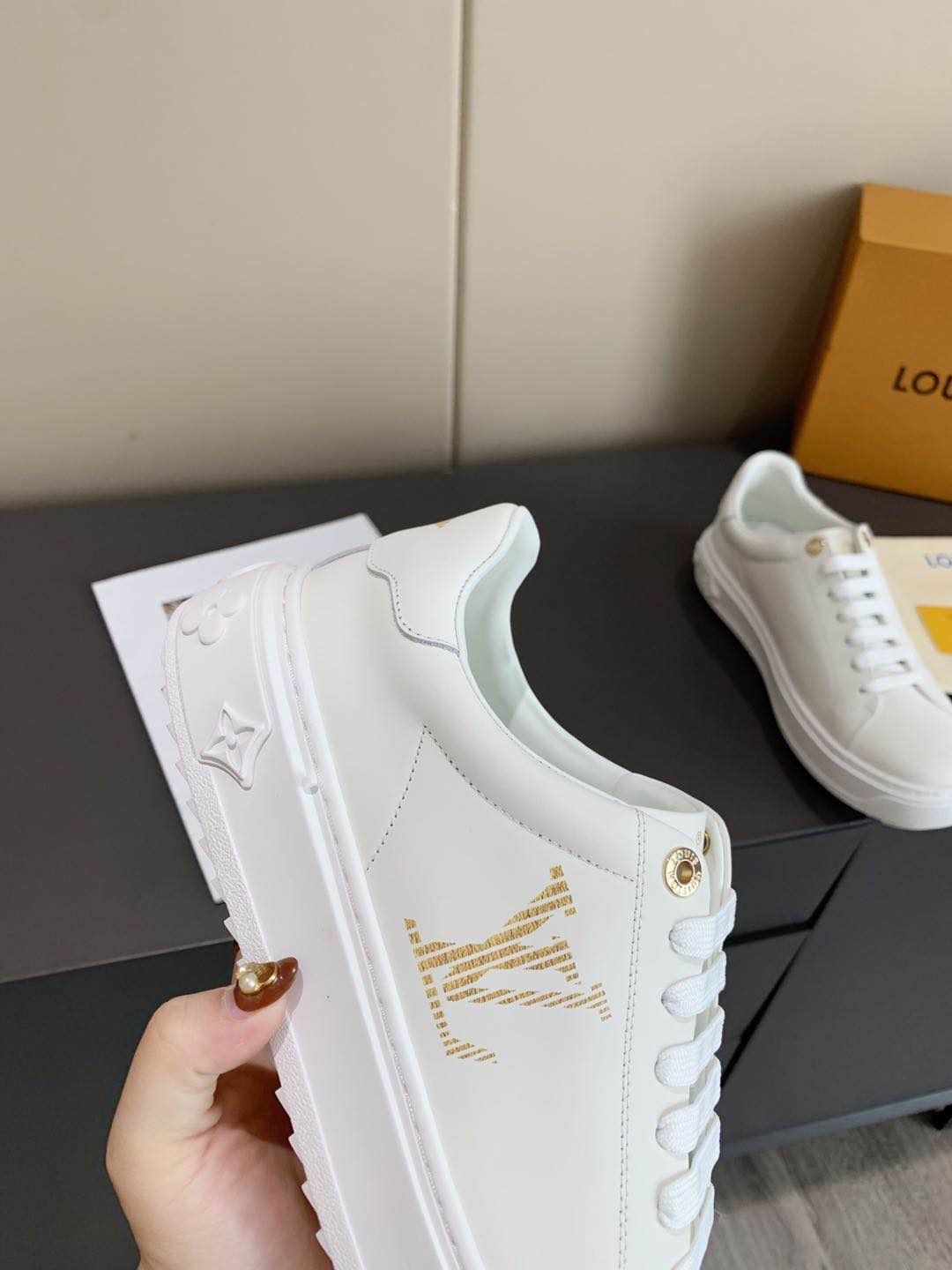 Louis Vuitton Time Out Sneaker White For Women LV - Soul Replicas