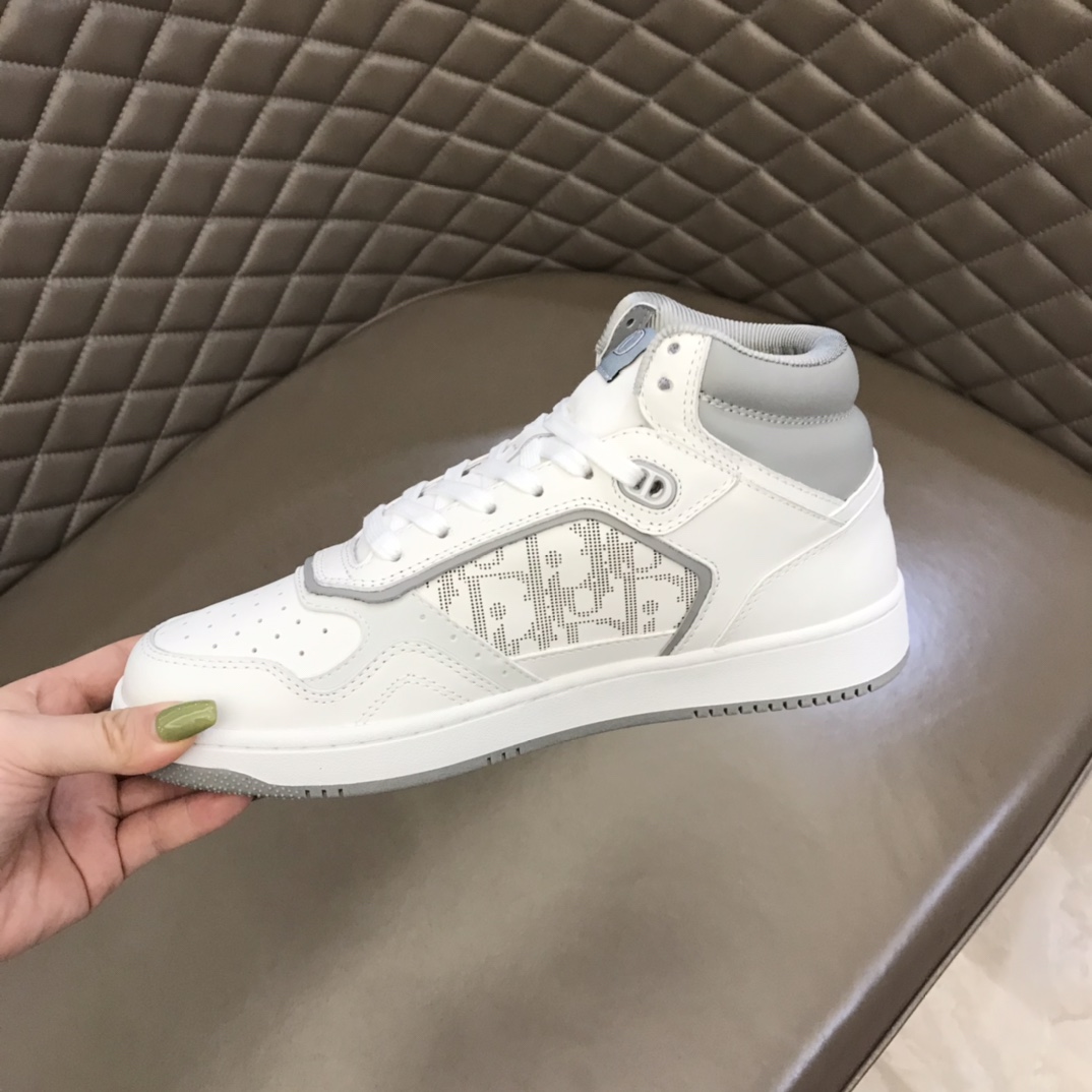 Christian Dior B27 High-Top Sneaker White For Men CD 3SH133ZIJ_H068 - Soul Replicas