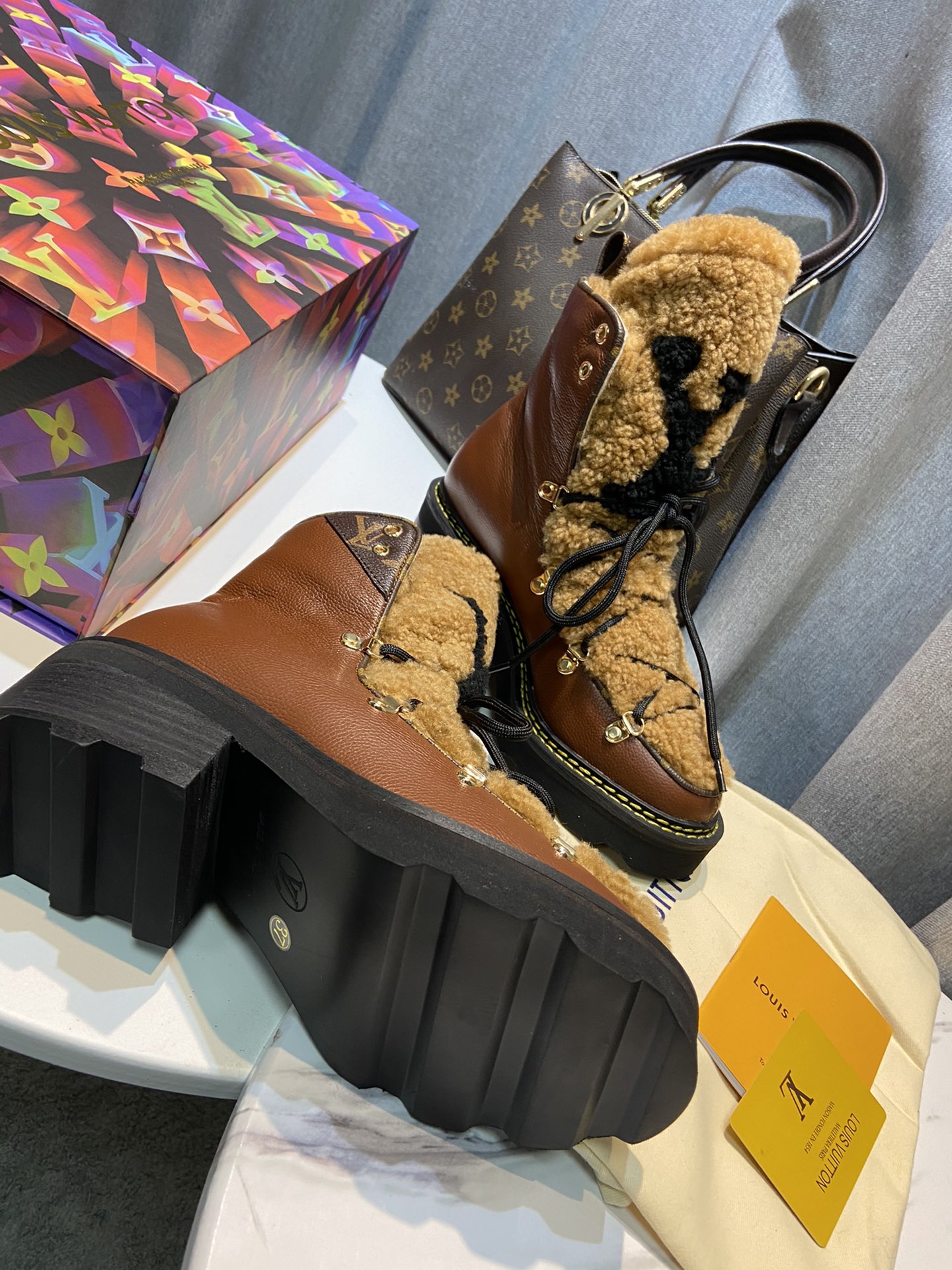 Louis Vuitton Women's Beaubourg Ankle Boot Brown For Women LV - Soul Replicas