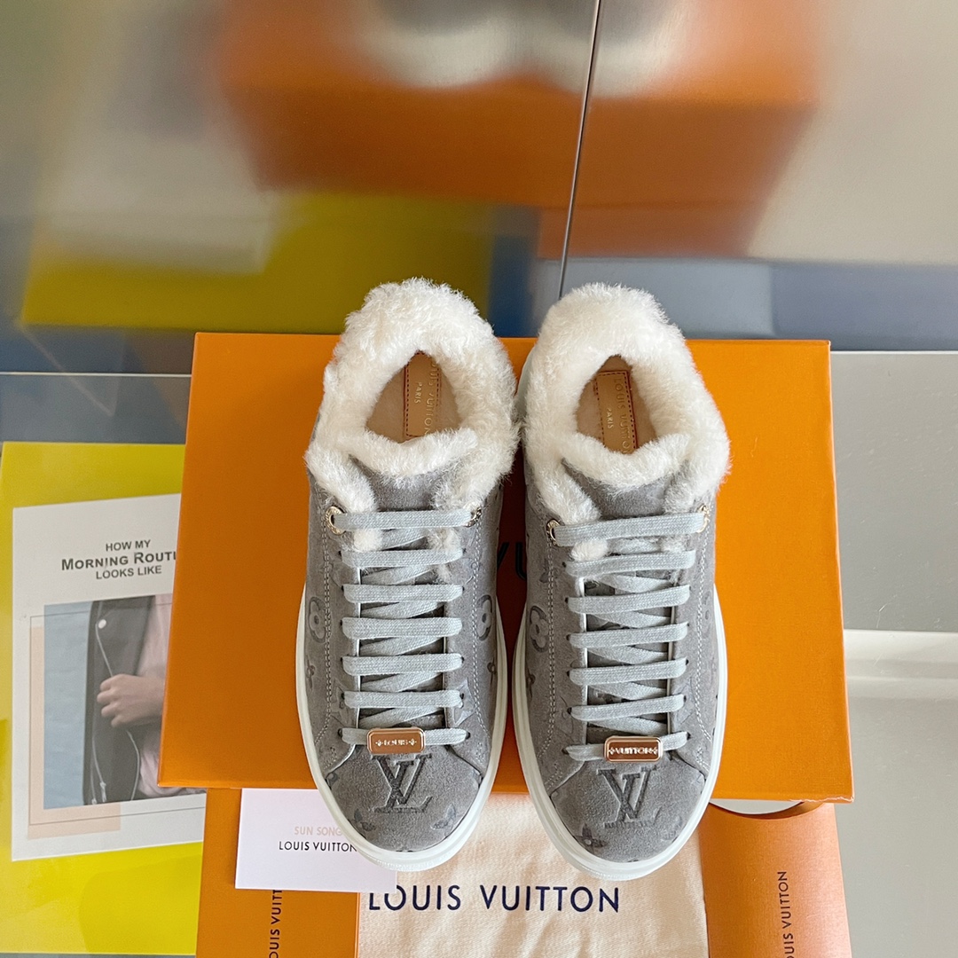 Louis Vuitton Women's Time Out Sneaker Grey For Women LV - Soul Replicas