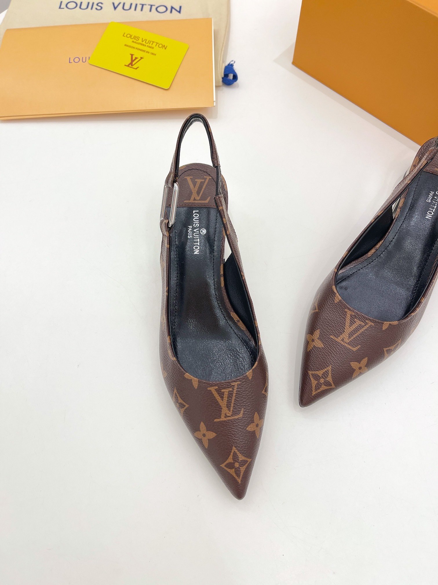 Louis Vuitton Magnetic Slingback Pump Brown For Women LV - Soul Replicas
