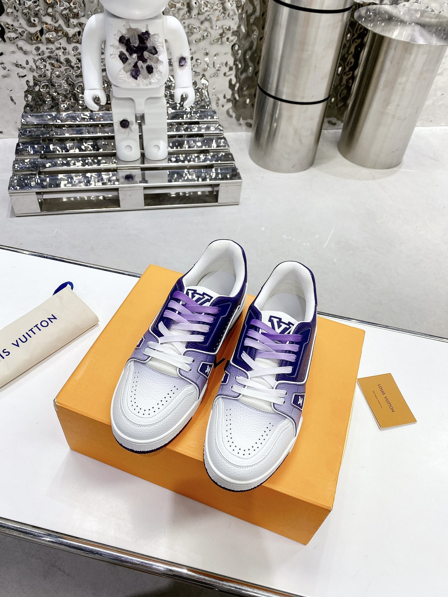 Louis Vuitton Women's LV Trainers Violet For Women LV - Soul Replicas