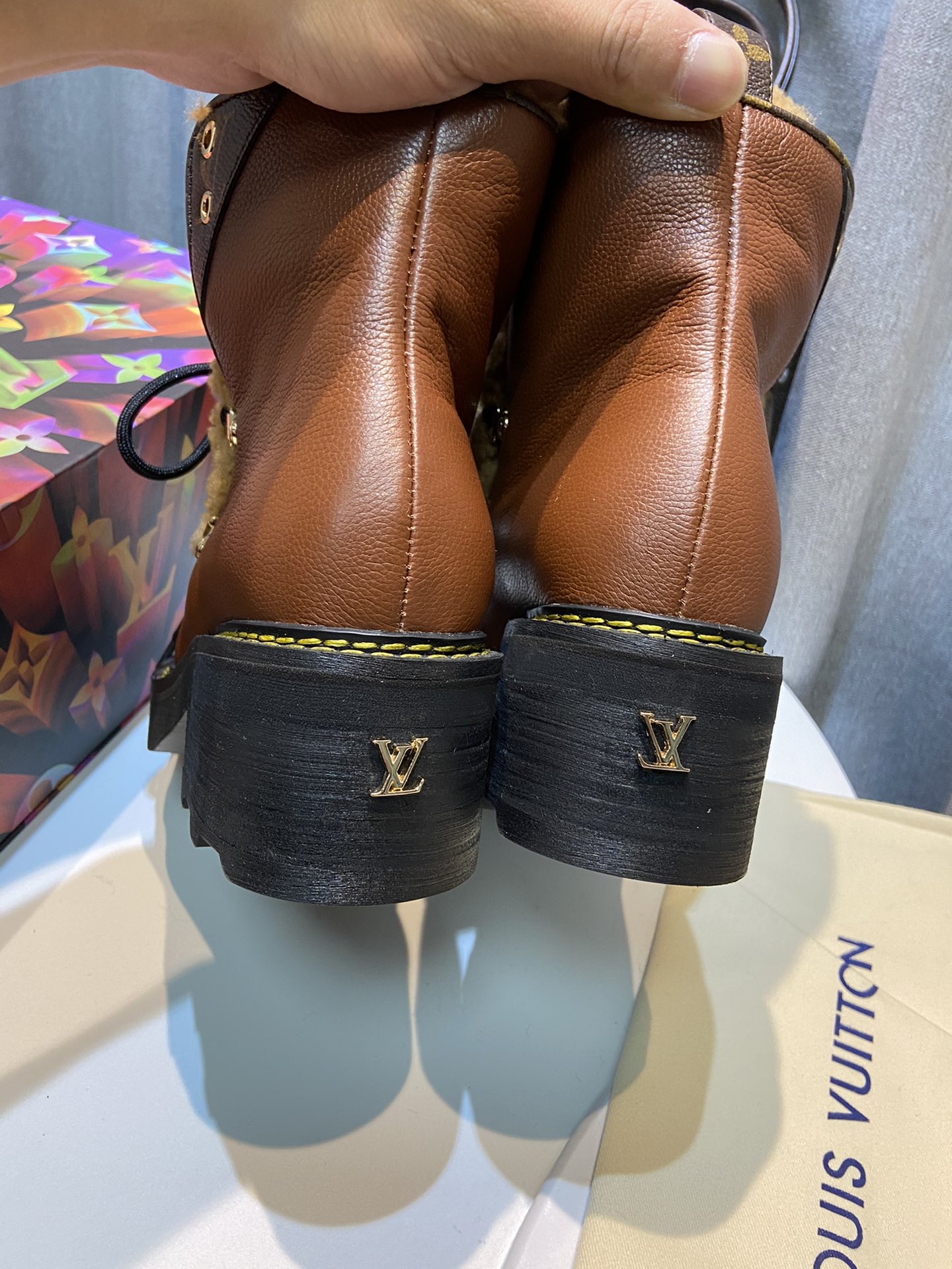 Louis Vuitton Women's Beaubourg Ankle Boot Brown For Women LV - Soul Replicas