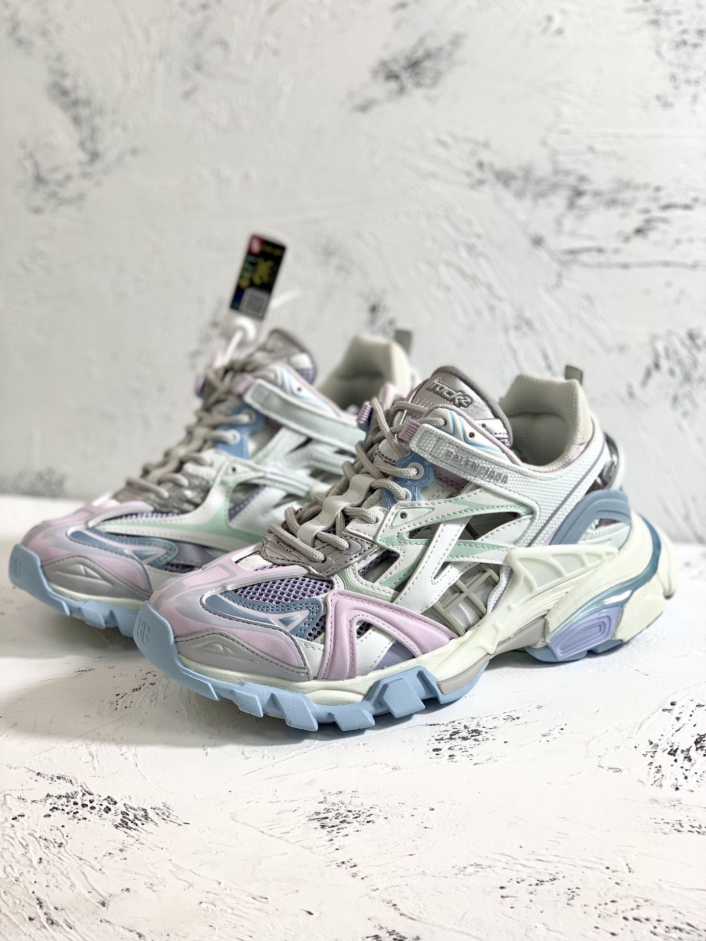 Balenciaga Track.2 Clear Sole Trainers Multicolour For Women - Soul Replicas
