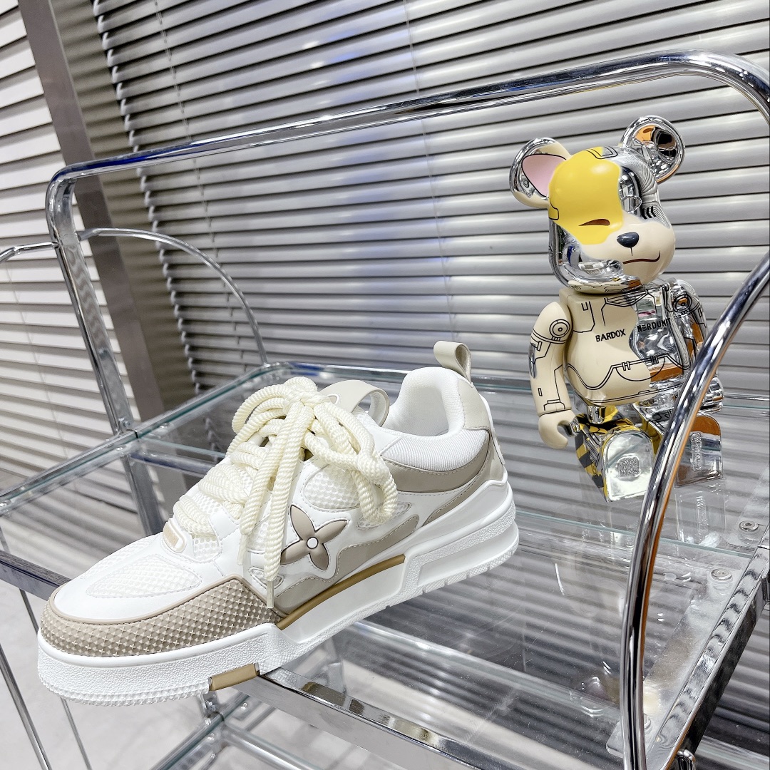 Louis Vuitton Women's Skate Sneakers Beige For Women LV - Soul Replicas