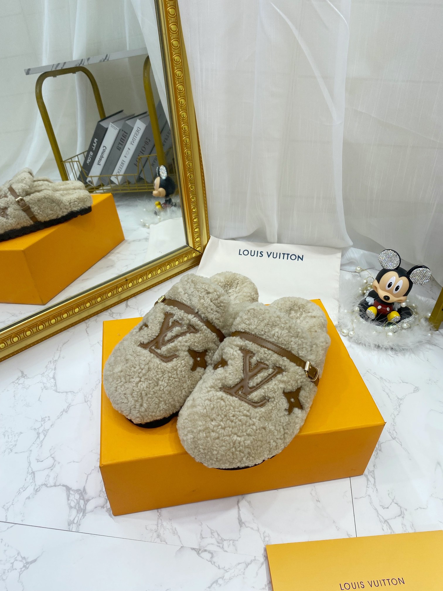 Louis Vuitton Women's Winterbreak Flat Comfort Mule Beige For Women LV - Soul Replicas