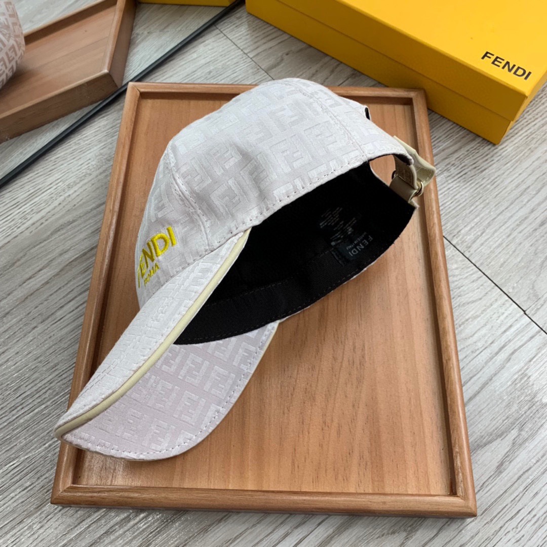 Fendi Baseball Cap White Fendi Cap - Soul Replicas