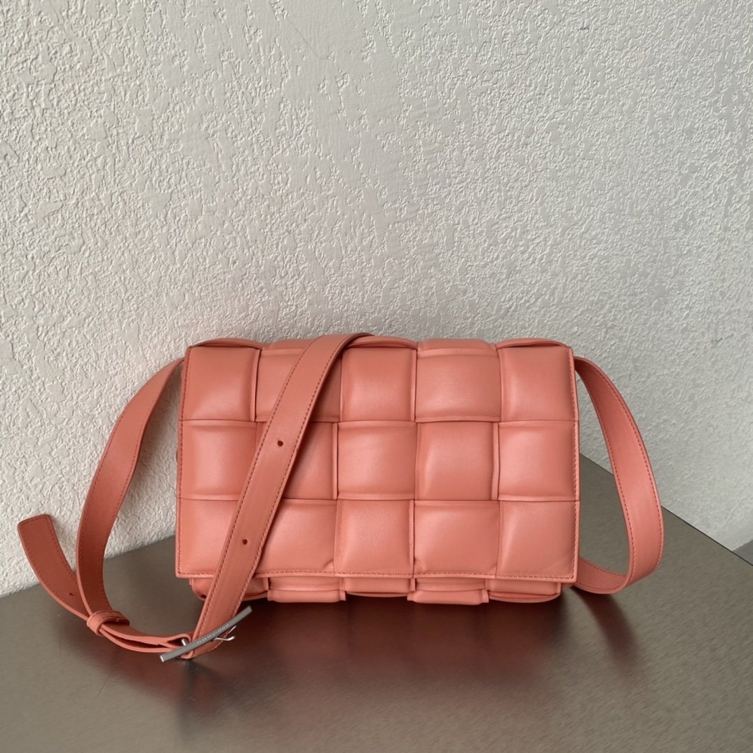 Bottega Veneta Padded Cassette Pink. For Women. Women's Bags 10.2in/26cm - Soul Replicas
