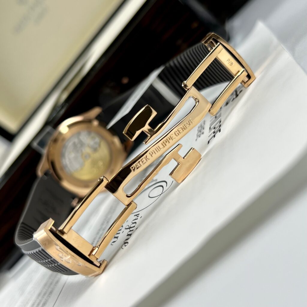 Patek Philippe Aquanaut 5167R Replica Watch Gold Wrapped Moissanite 40mm - Soul Replicas