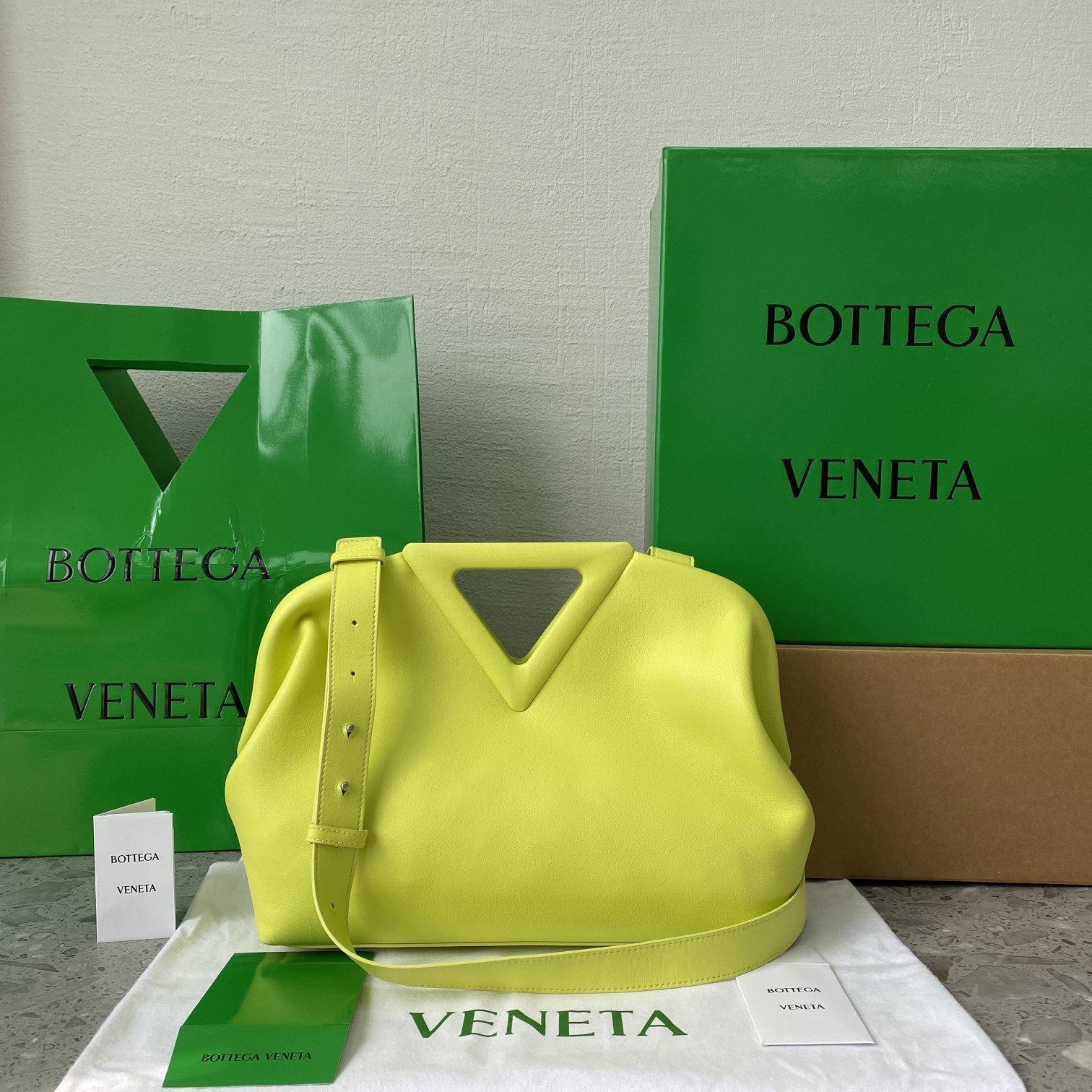 Bottega Veneta Point Light Yellow. For Women. Women's Bags 13.7in/35cm - Soul Replicas