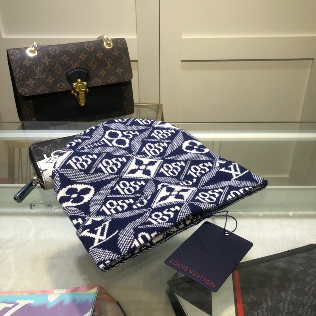 Louis Vuitton Beanie In Blue LV Headwear - Soul Replicas