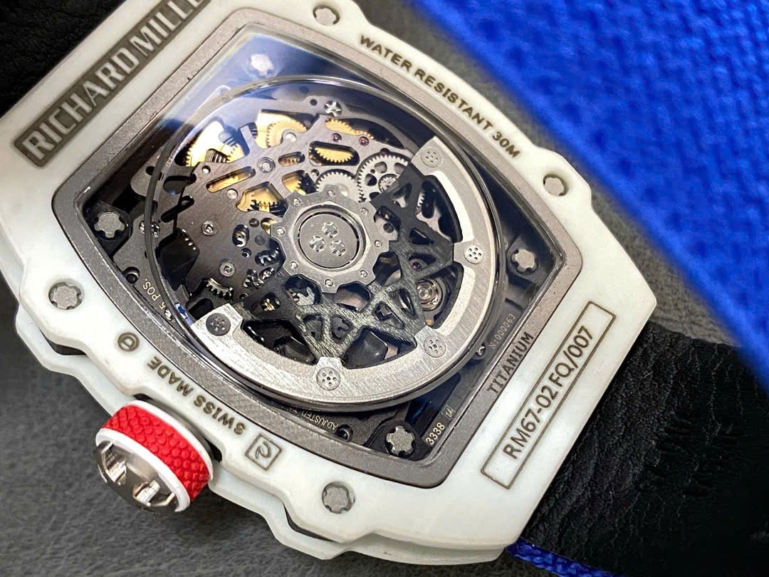 Richard Mille RM67-02 Refined Case White Carbon Super Light 37 Grams 38.7×47.52mm - Soul Replicas