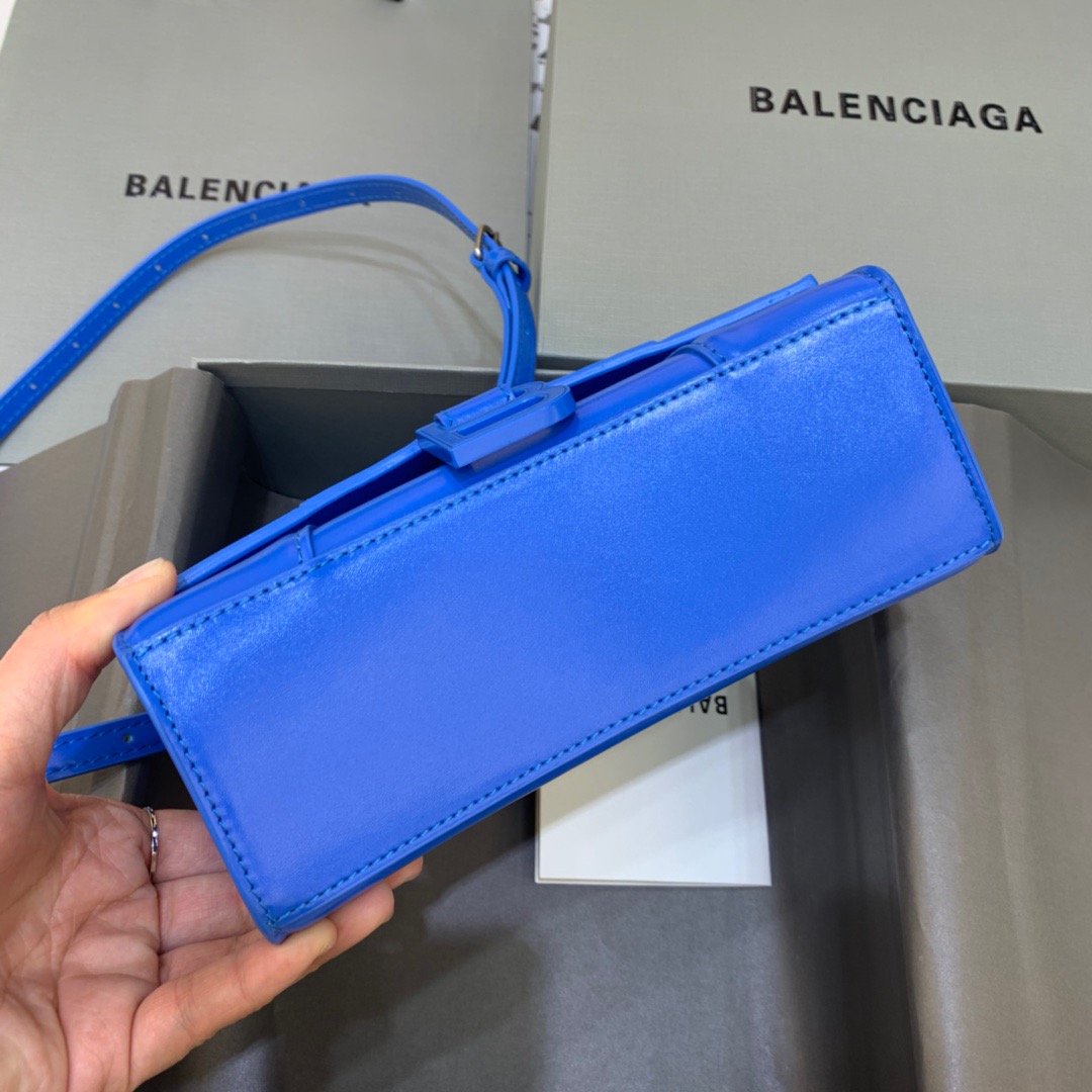 Balenciaga Hourglass XS Handbag In Dark Blue. For Women. Women-s Bags 7.4in/19cm - Soul Replicas