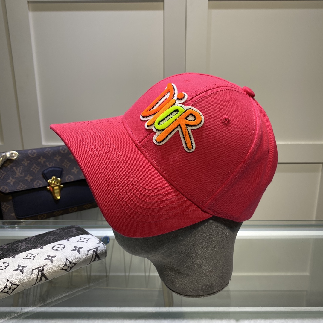Christian Dior Jack Dior Baseball Cap In Red - Soul Replicas