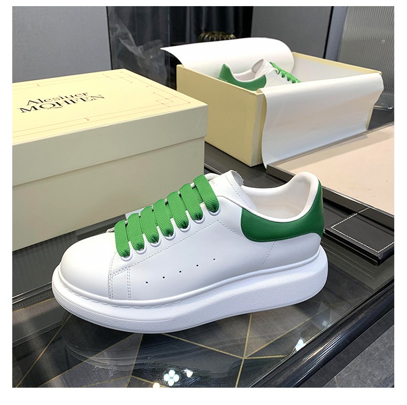 Alexander McQueen Oversized Sneaker White/Green For Women - Soul Replicas