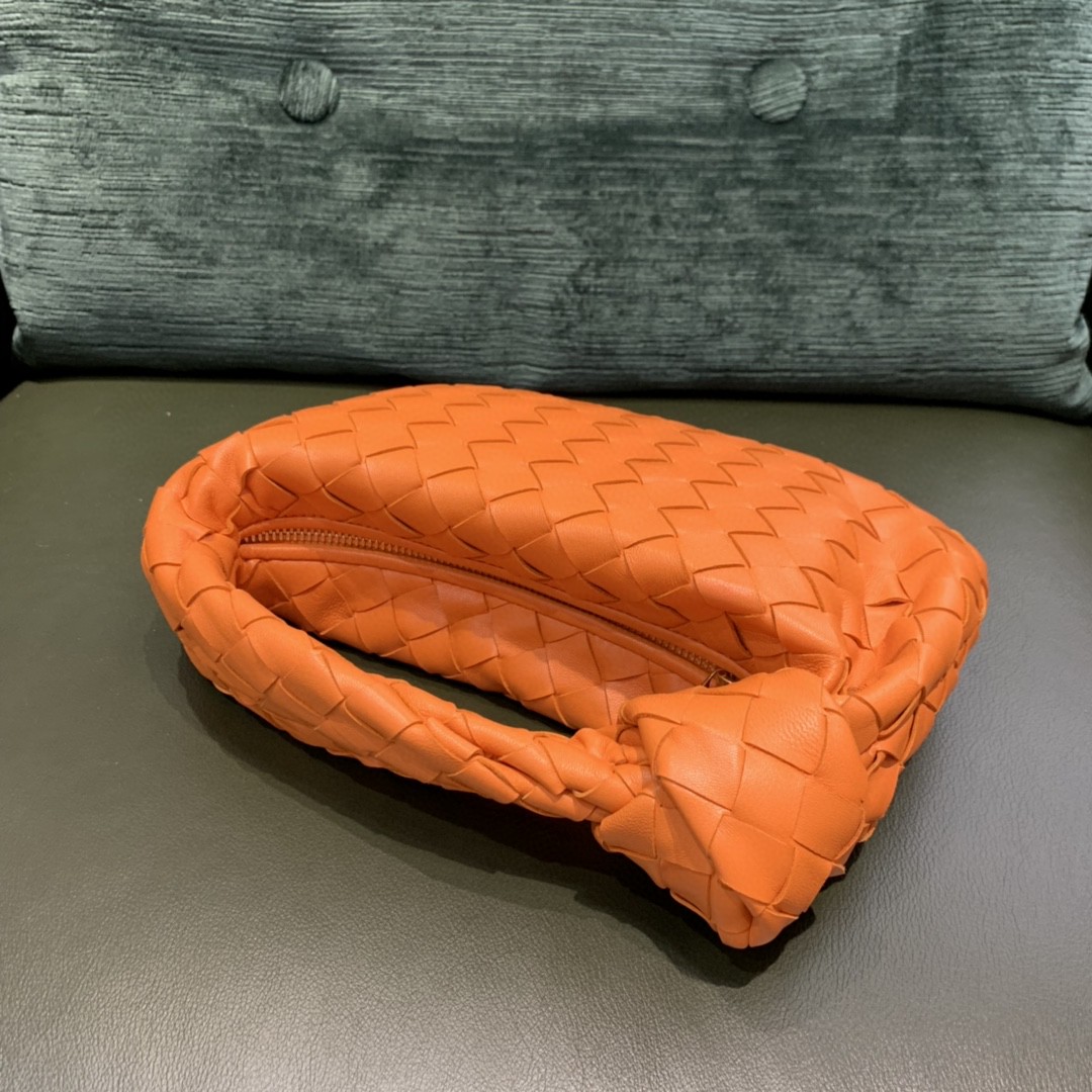 Bottega Veneta Mini Jodie Bag For Women 11in/28cm In Tangerine 651876VCPP57003 - Soul Replicas