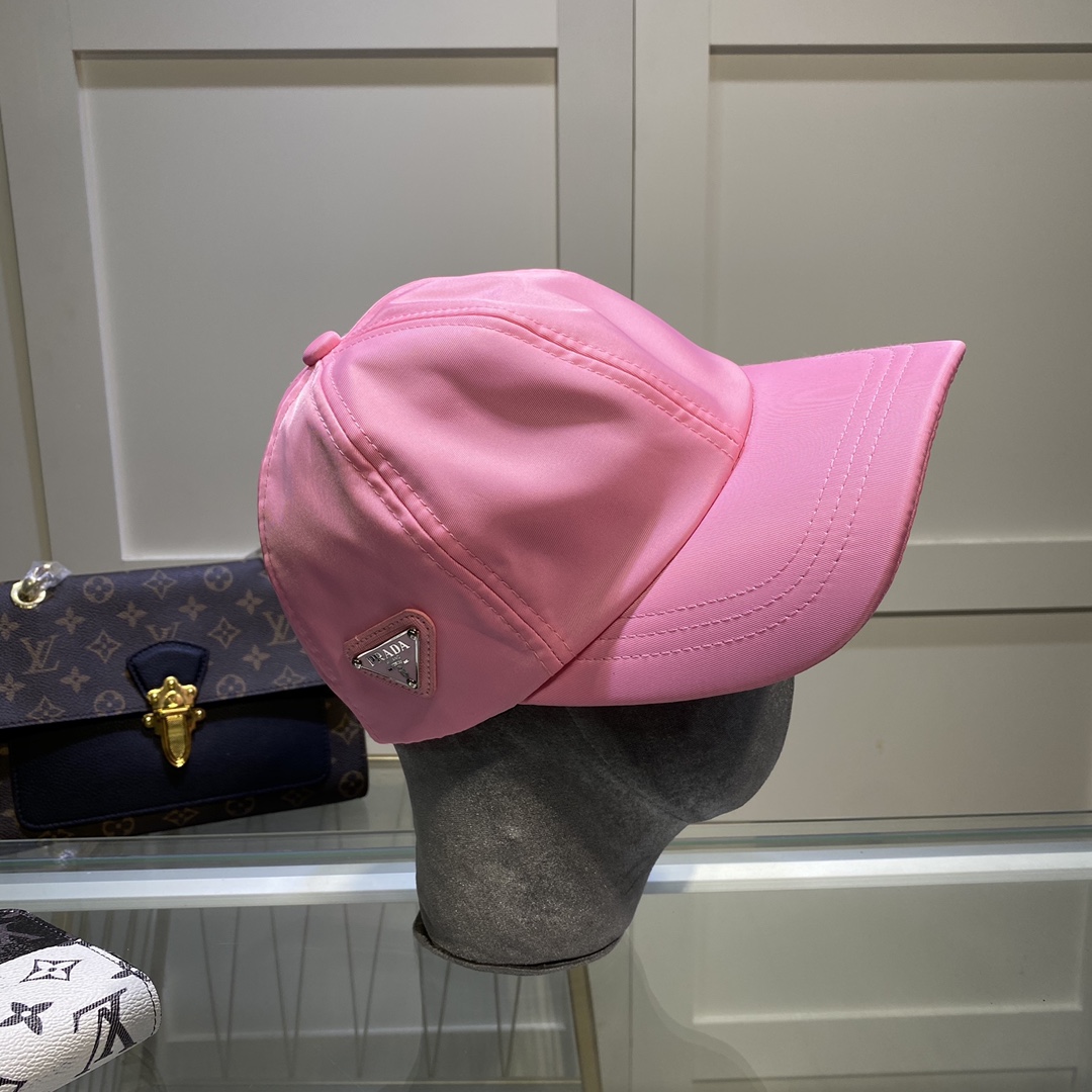 Prada Drill Baseball Cap Pink Prada Cap - Soul Replicas