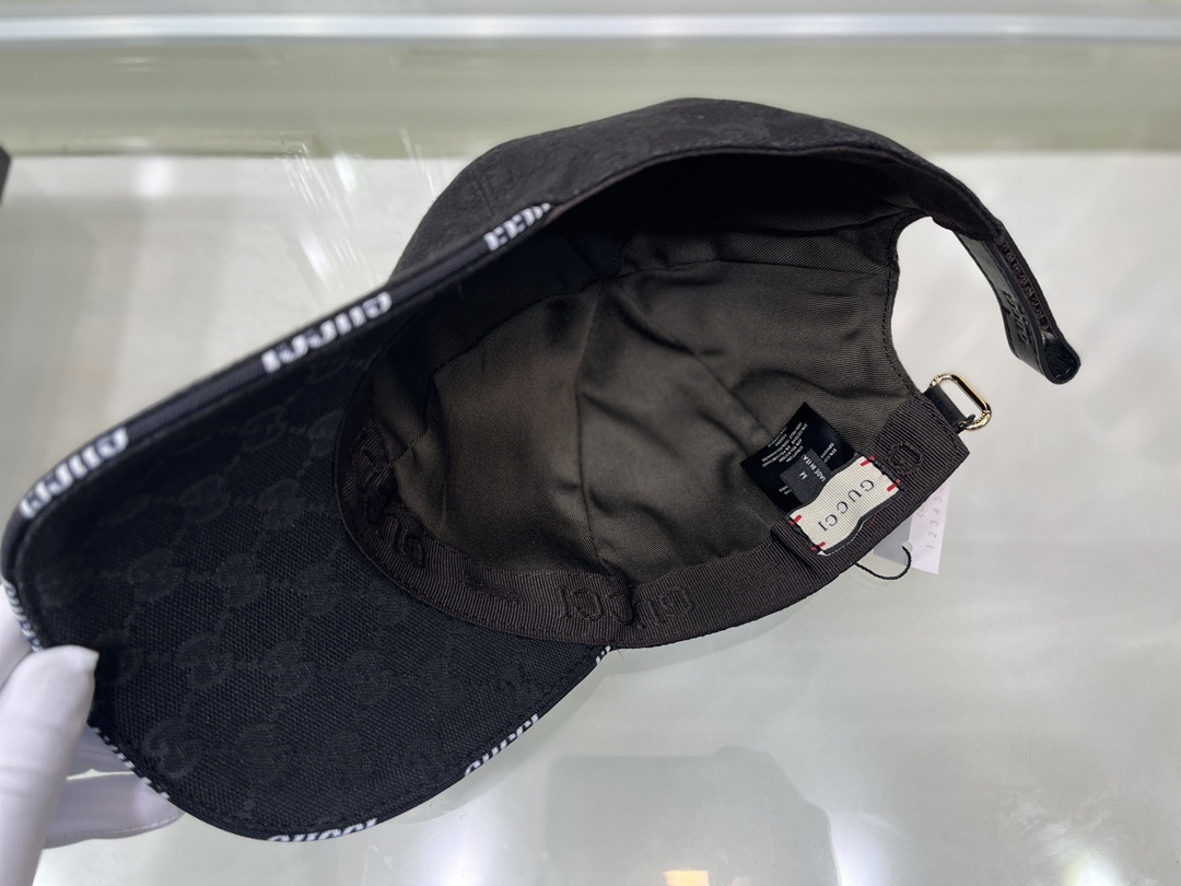 Gucci Canvas Baseball Hat Black Gucci Hat - Soul Replicas