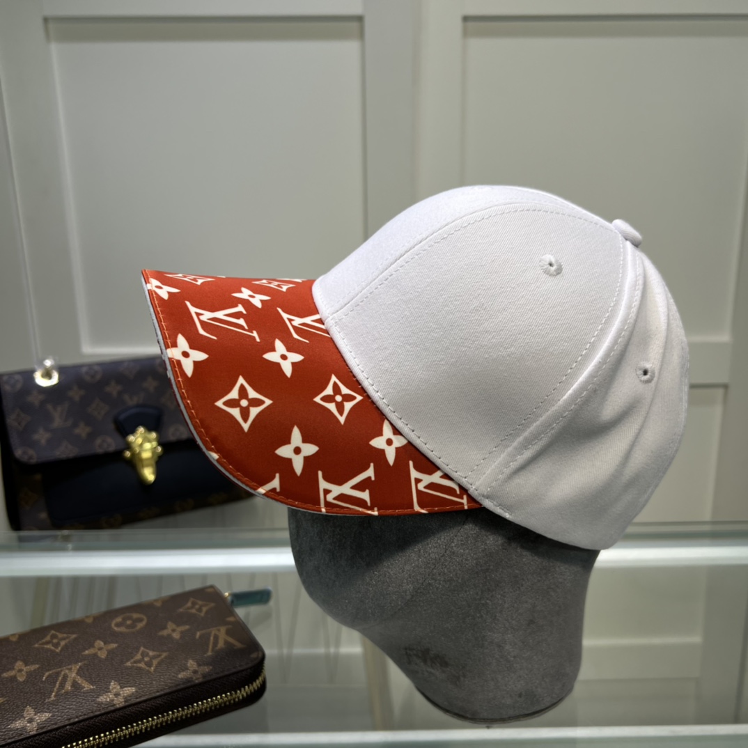 Louis Vuitton Match Cap White/Red LV Cap M77743 - Soul Replicas