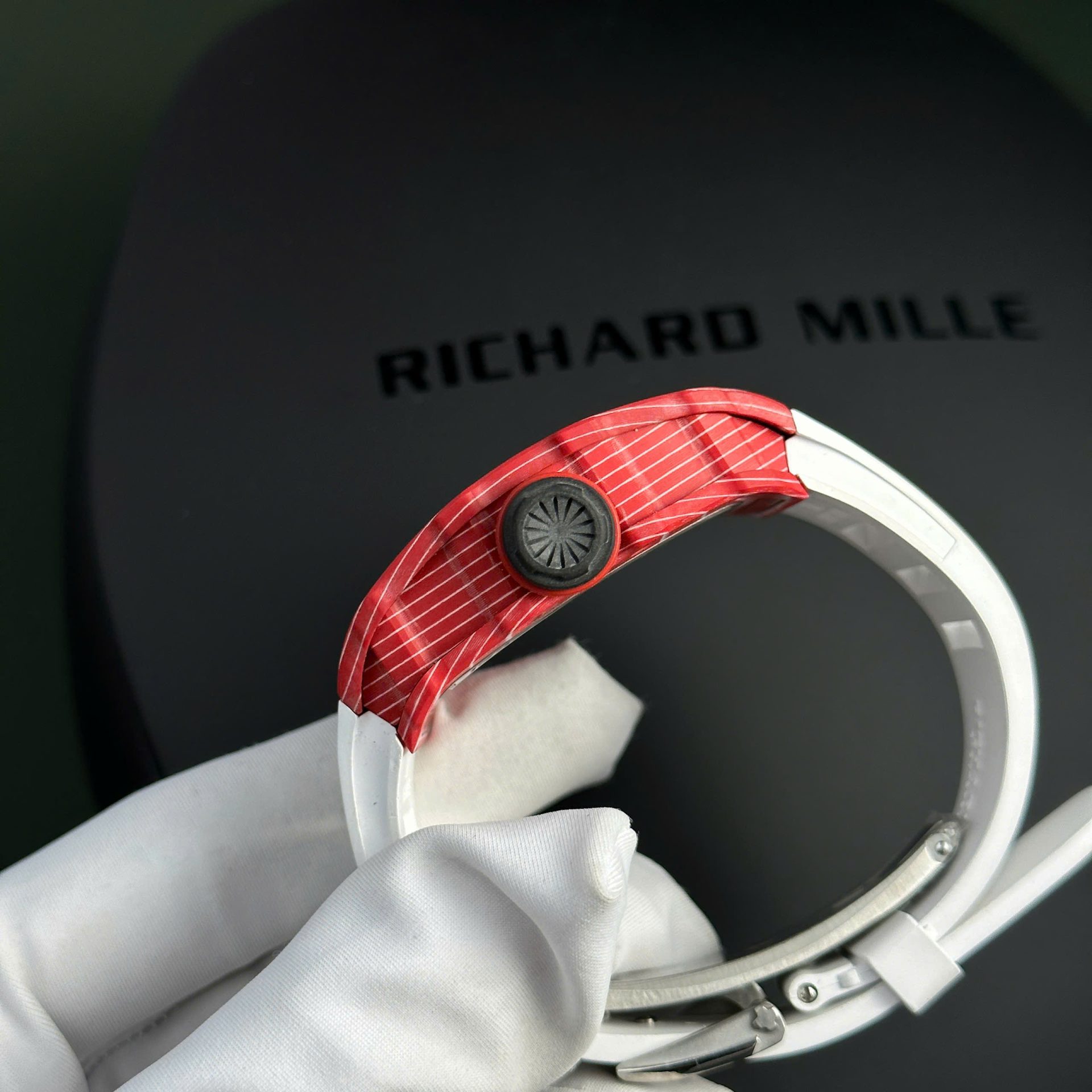 Richard Mille Replica Watch RM35-02 Rafael Nadal Red Quartz TPT 44mm - Soul Replicas