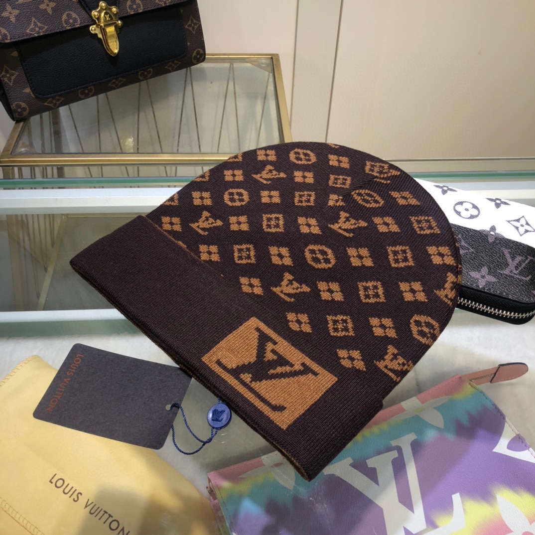 Louis Vuitton Beanie In Brown LV Headwear - Soul Replicas