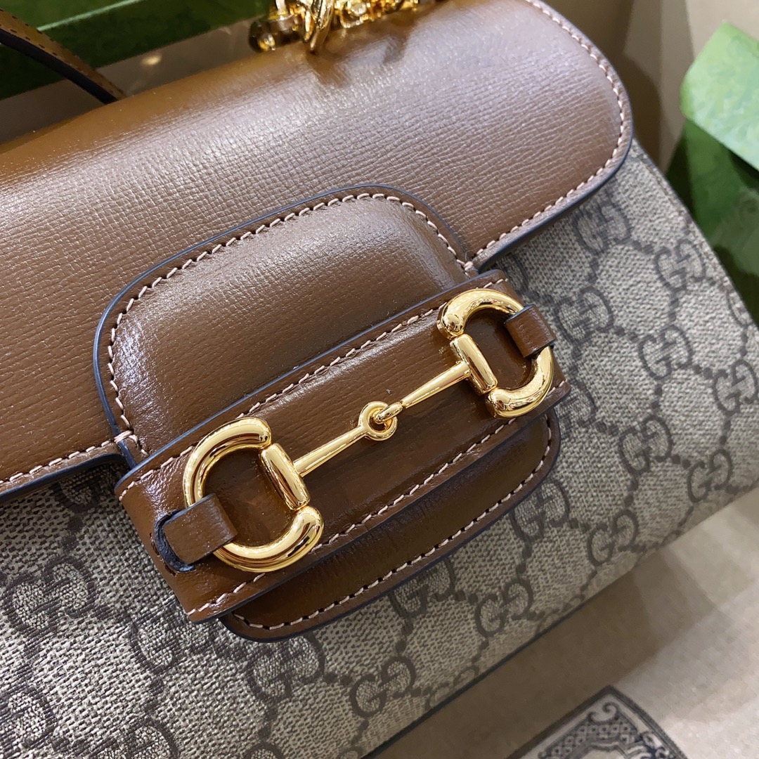 Gucci Horsebit 1955 Mini Bag Brown For Women. Women-s Bags 8.7in/22cm Gucci ‎703848 9AAAJ 8563 - Soul Replicas