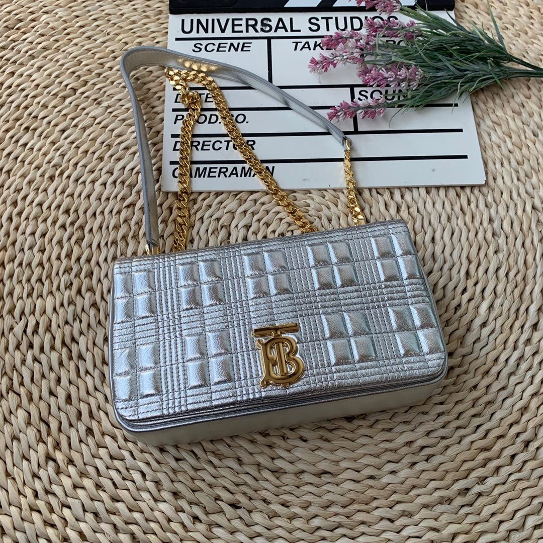 Burberry Quilted Medium Lola Bag Monogram For Women. Women-s Bags 11in/28cm - Soul Replicas