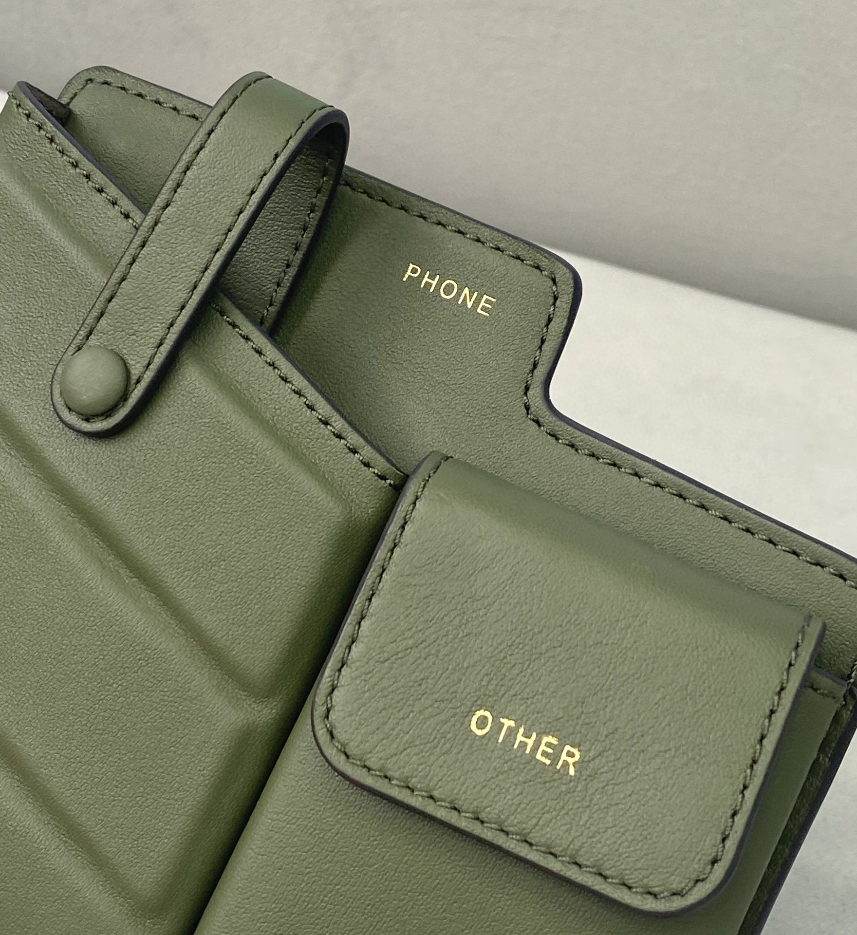 Fendi Bustine 2 Pockets Mini Olive Bag For Woman 16cm/6in - Soul Replicas