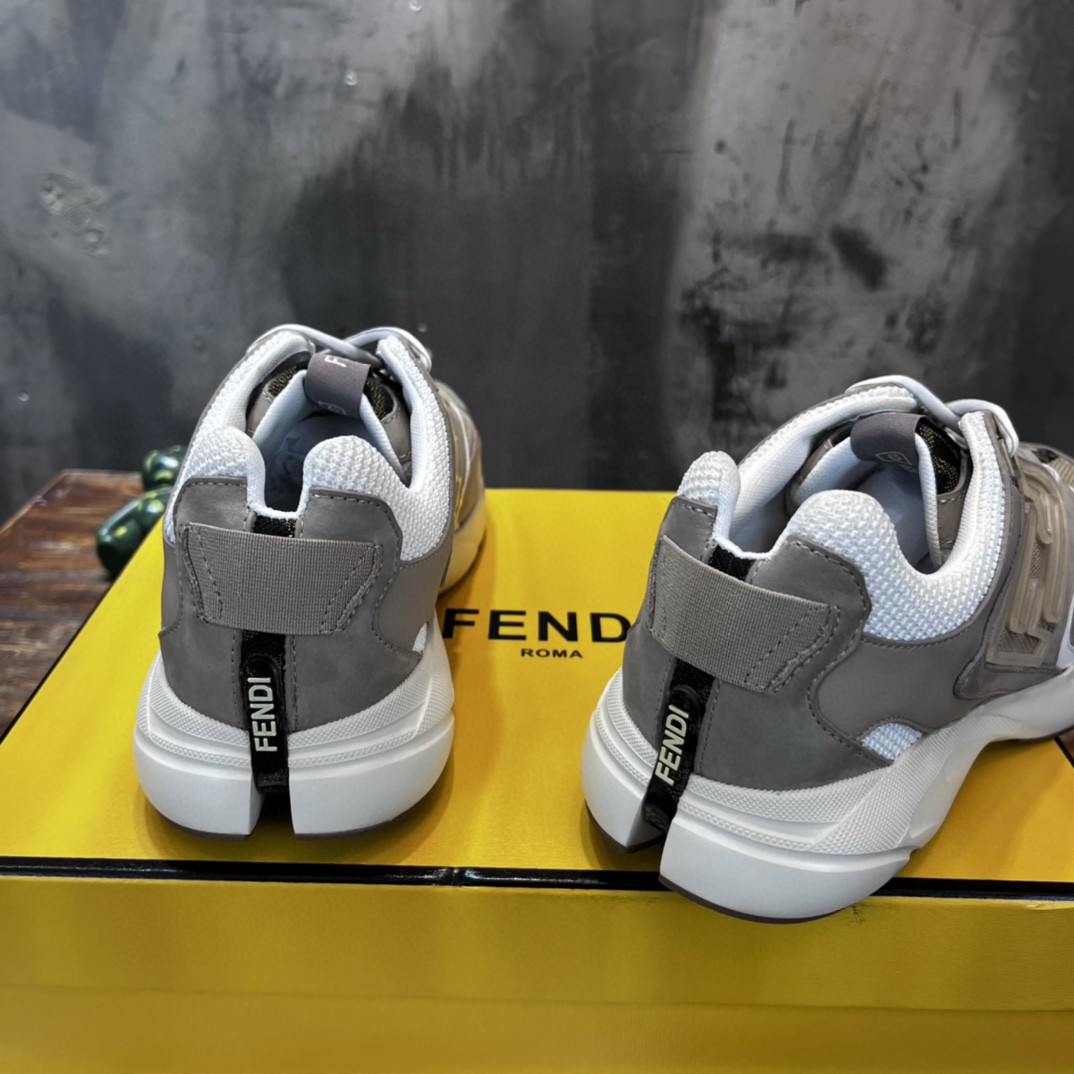 Fendi Nubuck Faster Grey For Women - Soul Replicas