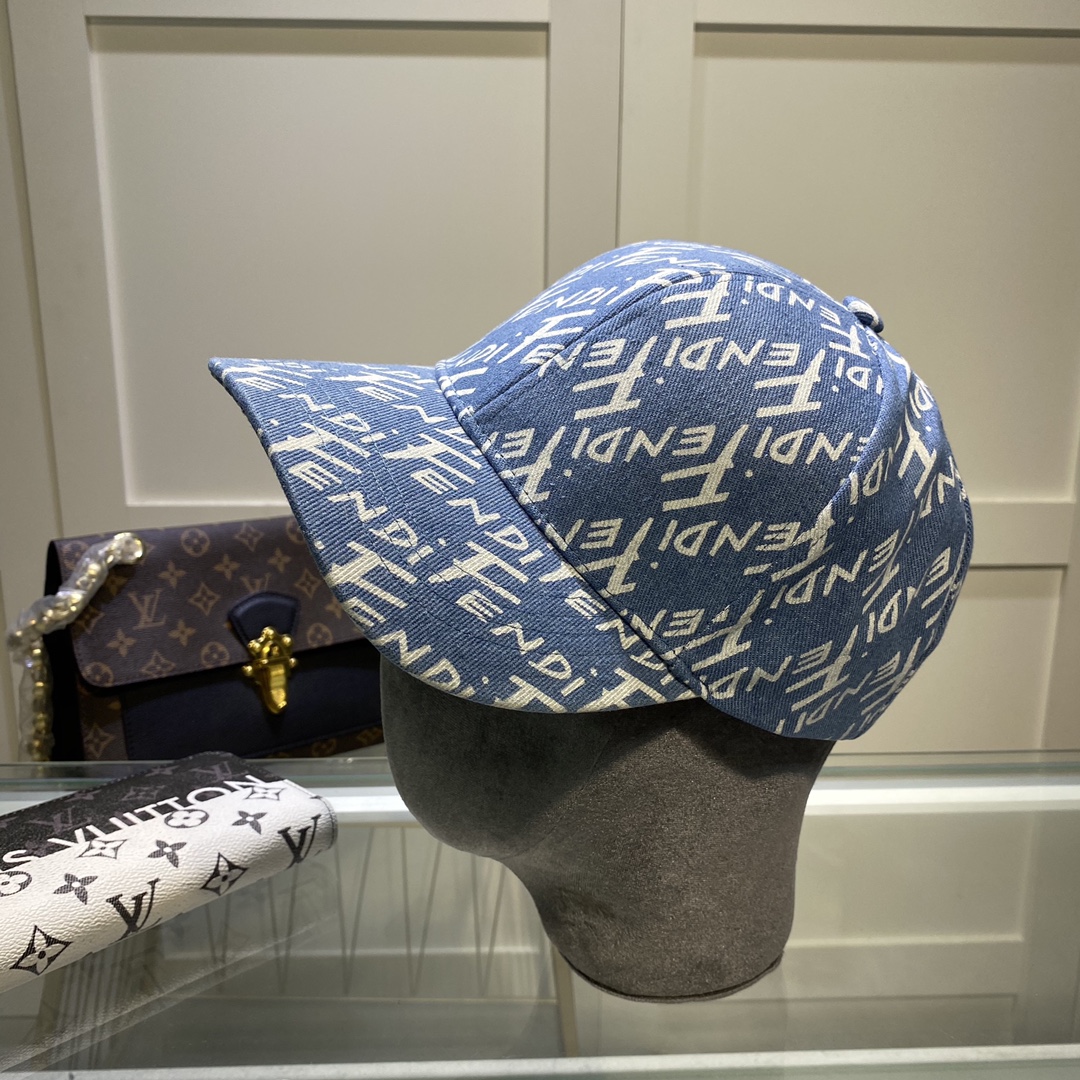 Fendi Baseball Cap Blue Fendi Cap - Soul Replicas