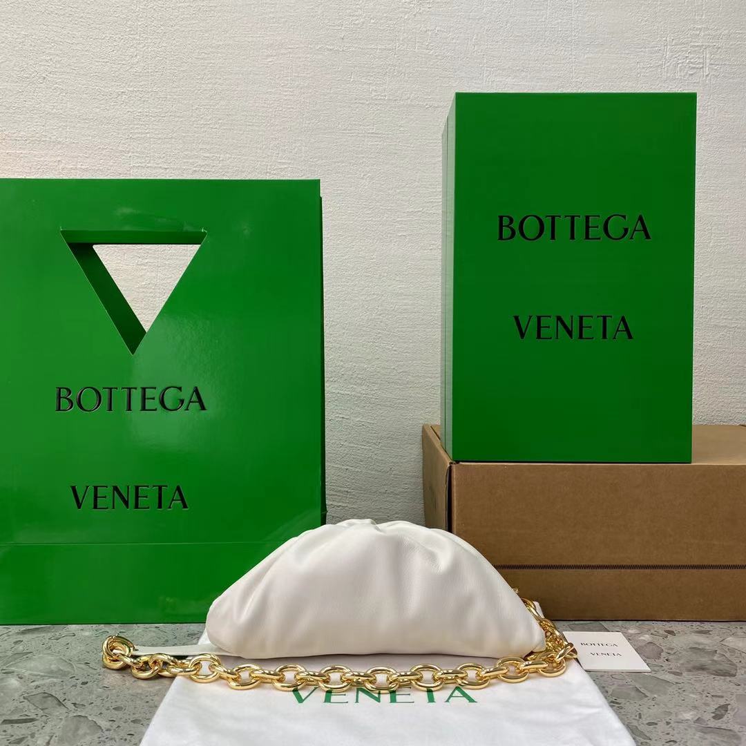 Bottega Veneta Chain Pouch White. For Women. Women's Bags 12.2in/31cm - Soul Replicas