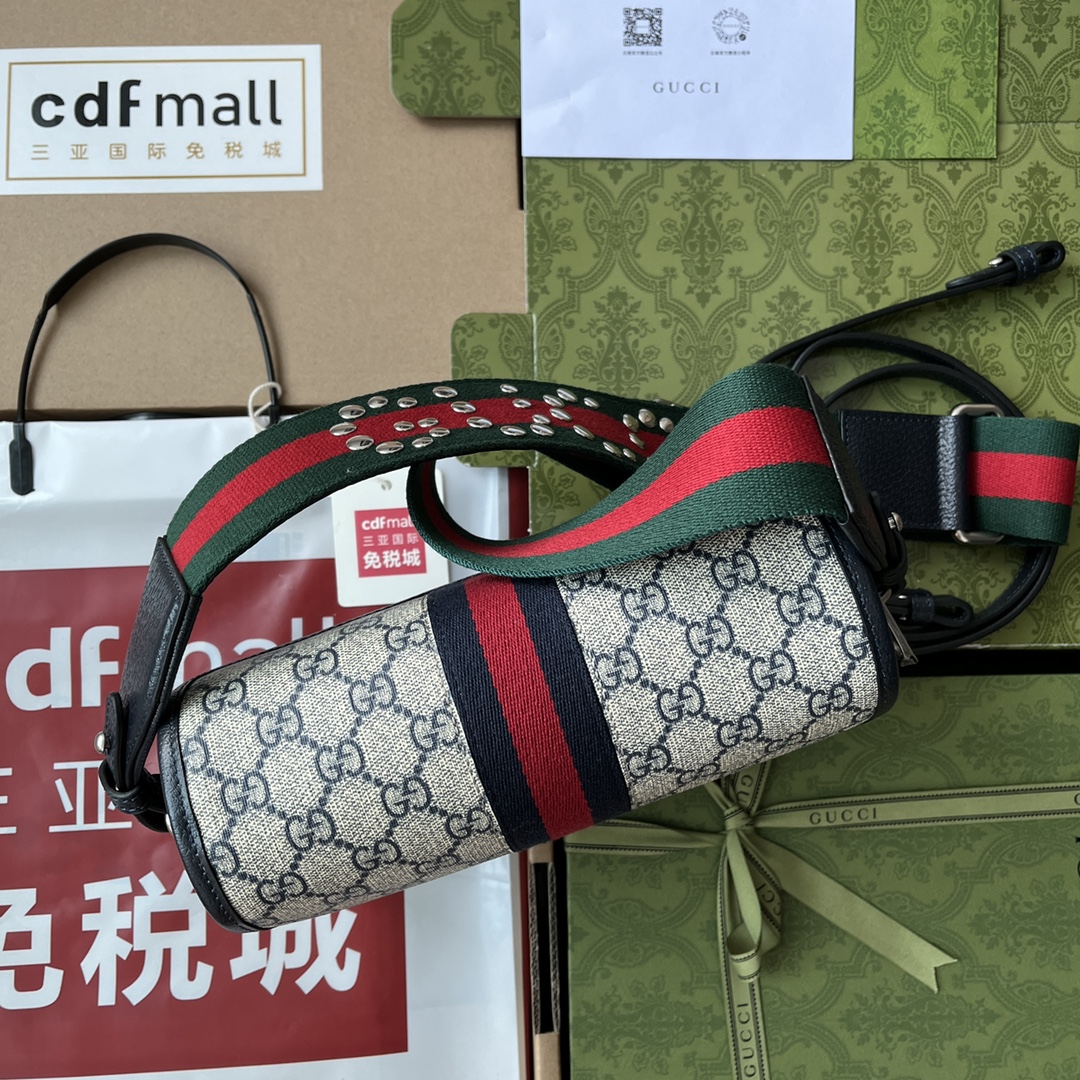 Gucci Ophidia Gucci Small Shoulder Bag Beige And Black For Women. Women-s Bags 9.1in/23cm Gucci - Soul Replicas